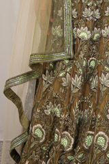 Green Hand Embroidered LehengaIMG_5722