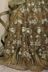 Green Hand Embroidered LehengaIMG_5726