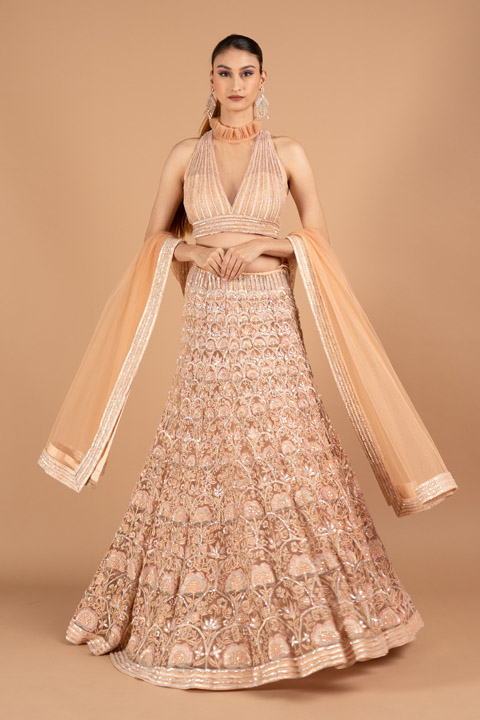 Hand Embroidered Lehenga