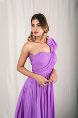 Ruffled One Shoulder Gown_DSC2773-Edit