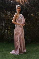 Ruffled  Gown With Hand EmbroideryIMG_0380