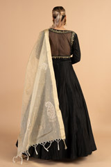 Black Gota Embroidered LehengaDSC01163