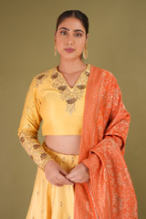 Gota Embroidered LehengaDSC09056