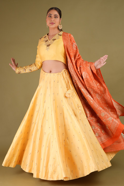 Gota Embroidered Lehenga