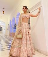 Pink Embroidered Lehenga1