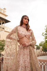Pink Embroidered LehengaDSC05092