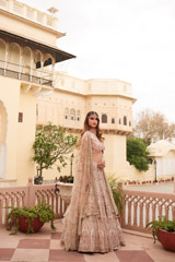 Pink Embroidered LehengaDSC05099