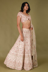 Pink Embroidered LehengaDSC07669