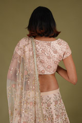 Pink Embroidered LehengaDSC07675