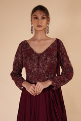 Wine Dori Work GownDSC08030