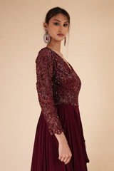 Wine Dori Work GownDSC08031