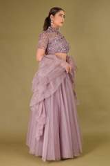 High Neck Collar Blouse LehengaDSC08920