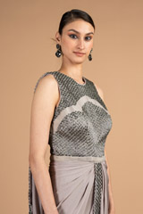 Grey Metallic GownDSC08228