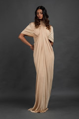Beige Pleated Gown_DSC7618-Edit