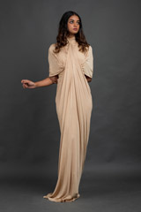 Beige Pleated Gown_DSC7619-Edit