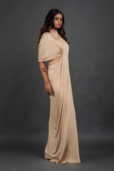 Beige Pleated Gown_DSC7623-Edit