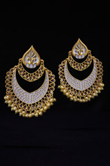 Minakari And Pearls Earrings