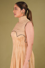 Blush Anarkali Suit With Applique OverlayDSC08953