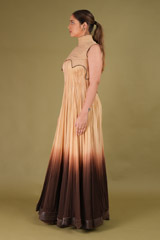 Blush Anarkali Suit With Applique OverlayDSC08954