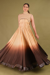 Blush Anarkali Suit With Applique OverlayDSC08955