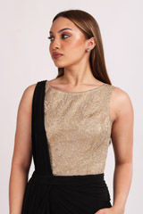 Black Stitched SareeIMG_8829