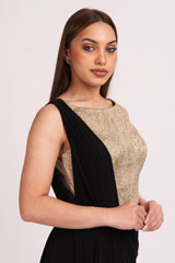 Black Stitched SareeIMG_8833