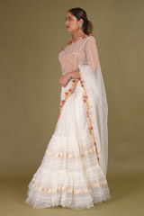 Two Tier Rosette Sari And BustierDSC09332