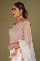 Two Tier Rosette Sari And BustierDSC09334