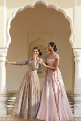 Pink Floral Embroidered Gown3