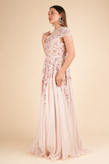 Pink Floral Embroidered GownDSC01963