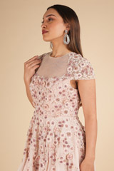 Pink Floral Embroidered GownDSC01964