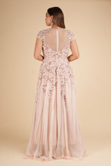 Pink Floral Embroidered GownDSC01968
