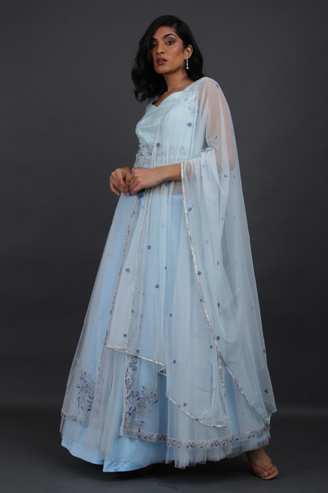 Dupion Silk Lehenga