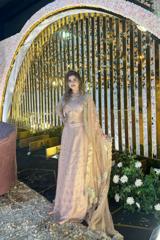 Peach Line  Lehenga1