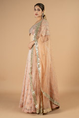 Peach Line  LehengaDSC09187