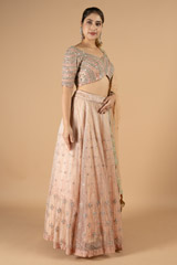 Peach Line  LehengaDSC09188