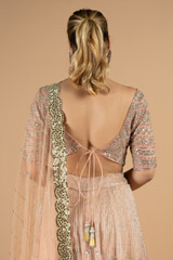 Peach Line  LehengaDSC09193