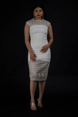 Cream Laser Cut Midi Dress_DSC4367