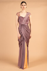 Amethyst Orange Gown1