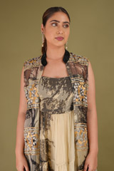 Printed Organza Tiered DressDSC09008