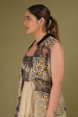 Printed Organza Tiered DressDSC09009