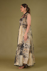 Printed Organza Tiered DressDSC09010