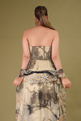 Printed Organza Tiered DressDSC09014