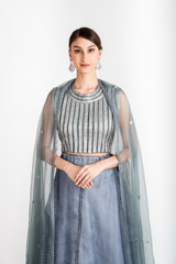 Grey Organza Lehenga Set_DSC3335-Edit