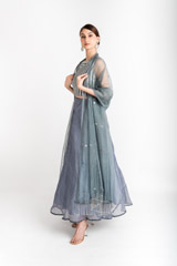 Grey Organza Lehenga Set_DSC3338-Edit