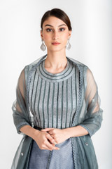 Grey Organza Lehenga Set_DSC3344-Edit