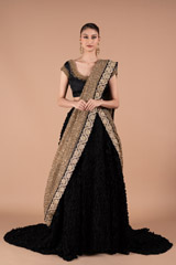 Black and Gold Lehenga