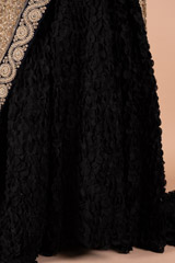 Black and Gold LehengaDSC01300