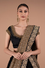 Black and Gold LehengaDSC01301