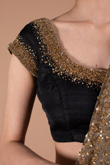 Black and Gold LehengaDSC01302